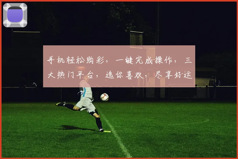 手机轻松购彩，一键完成操作，三大热门平台，选你喜欢，尽享好运